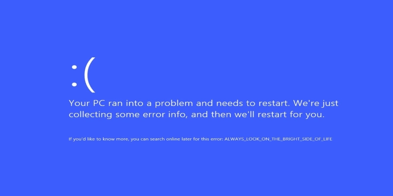 صفحه آبی مرگ (Blue Screen of Death)