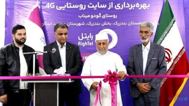پروژه‌های ارتباطی رایتل در استان هرمزگان افتتاح شد