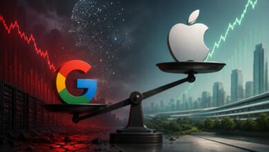 گوگل در تردید بازار، اپل در اوج ارزش‌گذاری