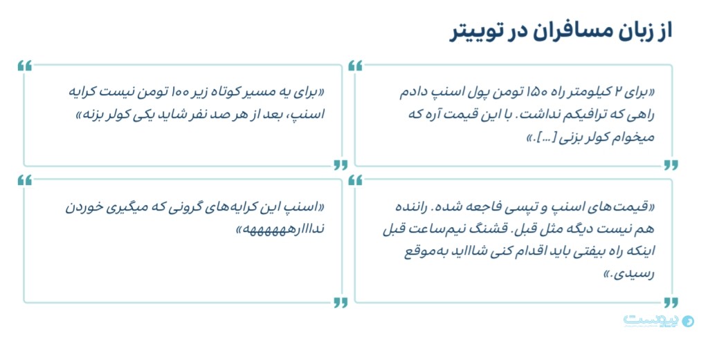 کرایه تاکسی اینترنتی افزایش یافت اما راننده و مسافر هر دو ناراضی کرایه تاکسی اینترنتی افزایش یافت اما راننده و مسافر هر دو ناراضی